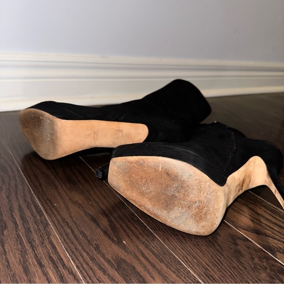 Gucci vintage y2k black ankle booties size 39 - Picture 7 of 9